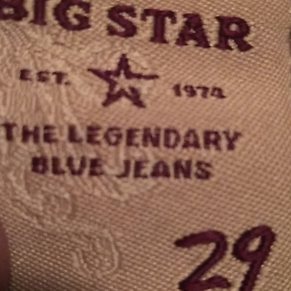 Big Star Cropped Roll-Cuff Jeans in Medium Blue - Picture 6 of 8